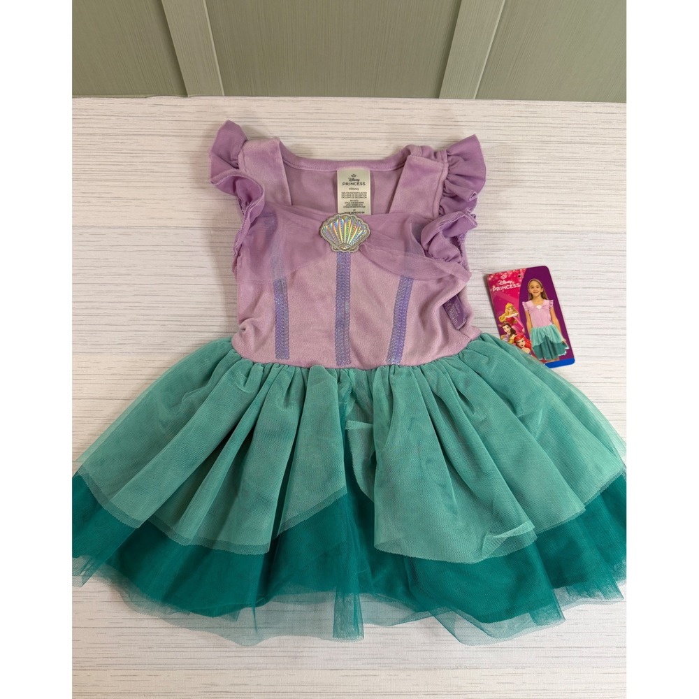 Disney Princess Ariel Little Mermaid Tutu Dress Purple Teal 2T SP2689787PR
